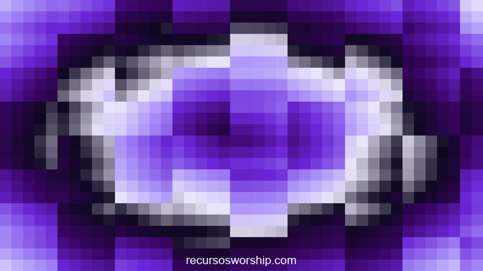 loop vj píxeles azul violeta ondas concéntricas