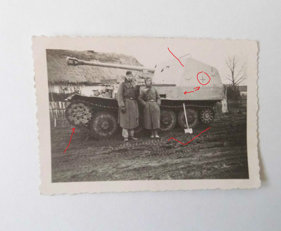 orig. Foto Panzer Panzerjäger Marder  Russland, 