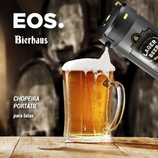 Chopeira Portátil Ultrassônica Para Latas EOS Bierhaus ECP01L