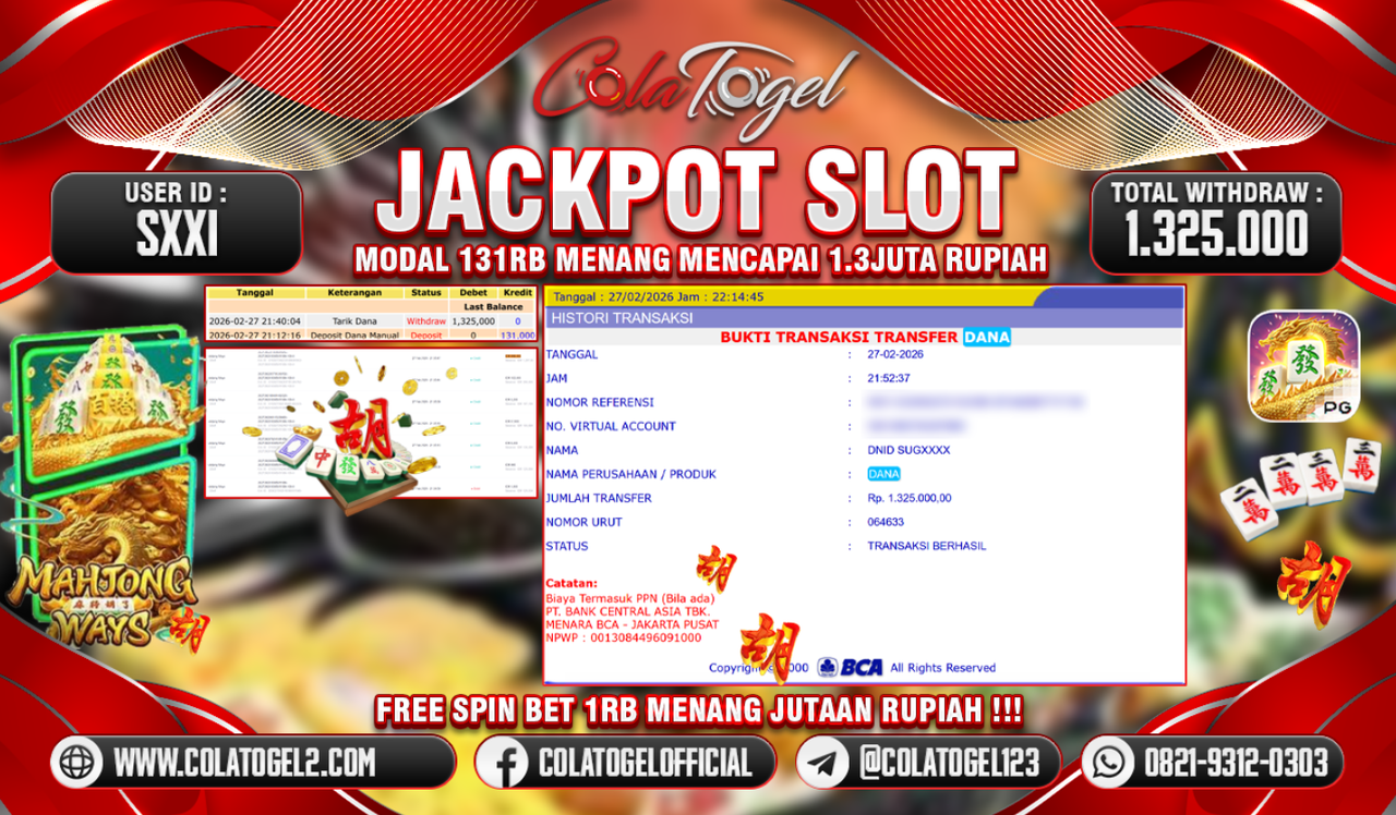 JACKPOT SLOT GACOR!!