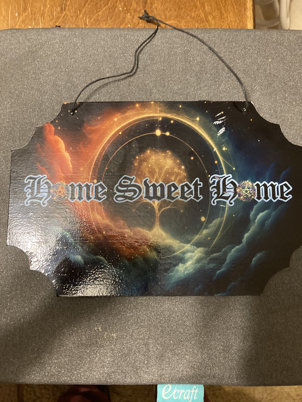 handcrafted home sweet home sign