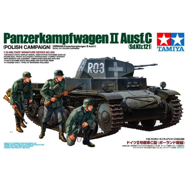 Figurines du Panzerkampfwagenn II 1/35 Tamiya. Tamiya-35299