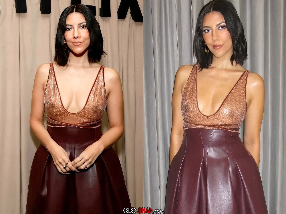 stephanie-beatriz-nipples-golden-globes