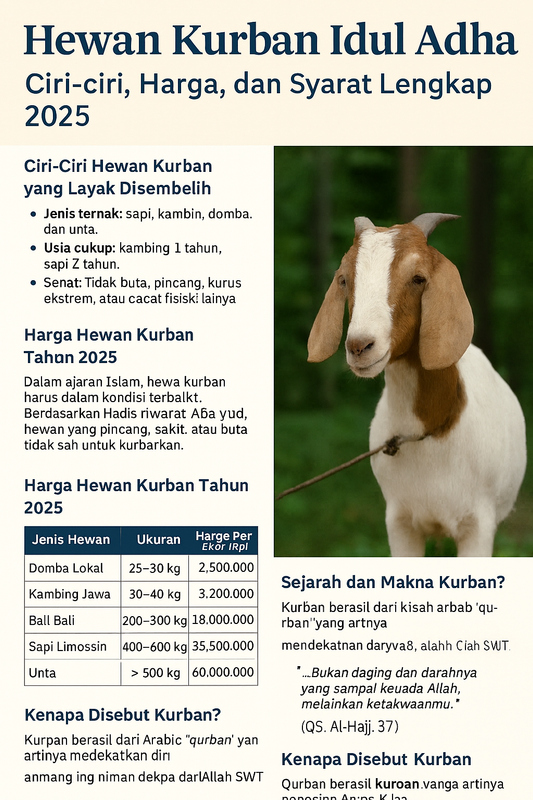 Kambing kurban sehat untuk Idul Adha