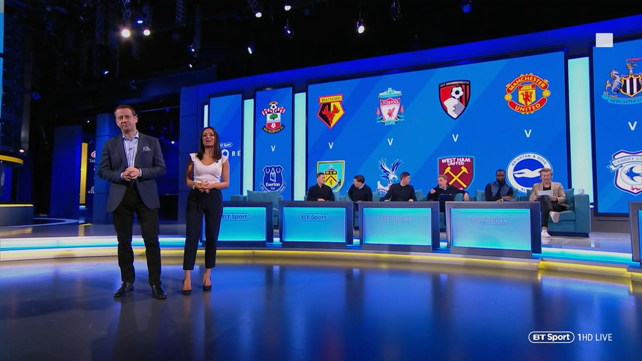 19 January - 14.45.00 - Live  BT Sport Score. Mark Pougatch and 