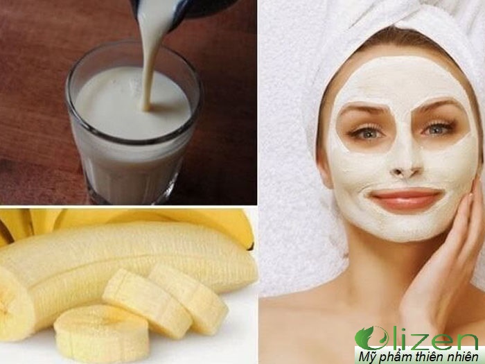 mặt nạ từ chuối và sữa chua