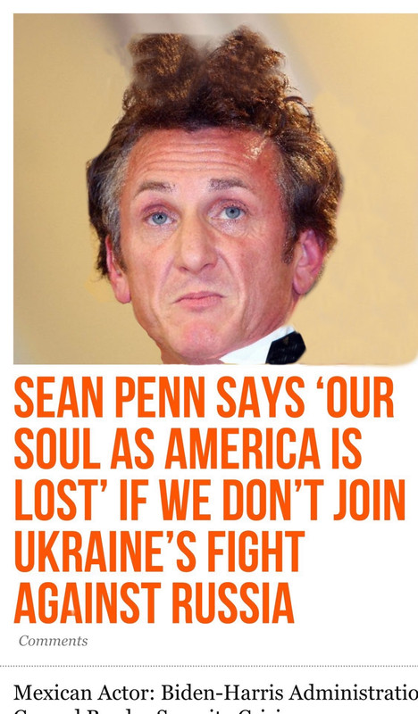 Actor Sean Penn says he'll destroy his own Oscar if Ukraine's