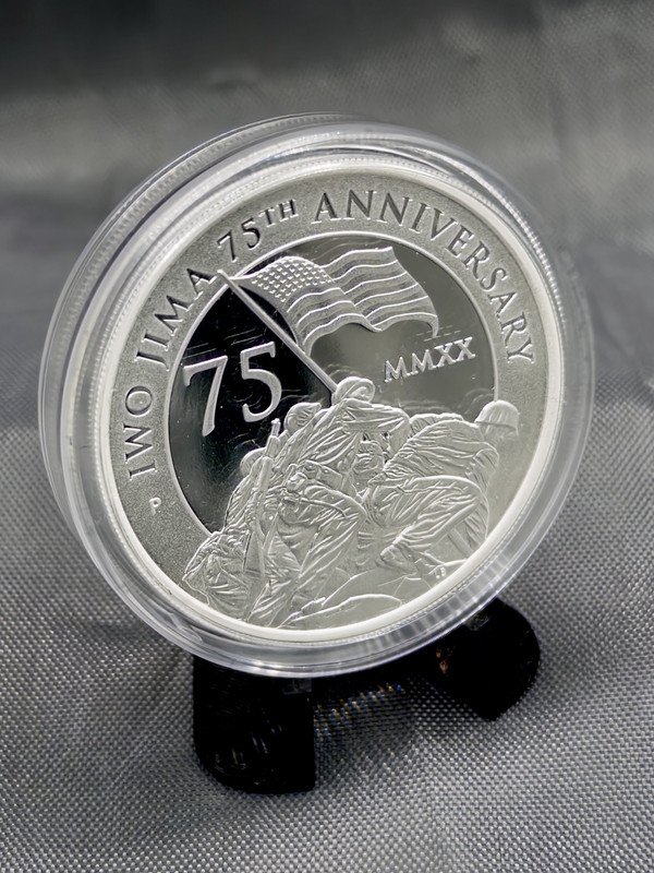 071 2oz proof Iwo Jima 75th anniversary coin