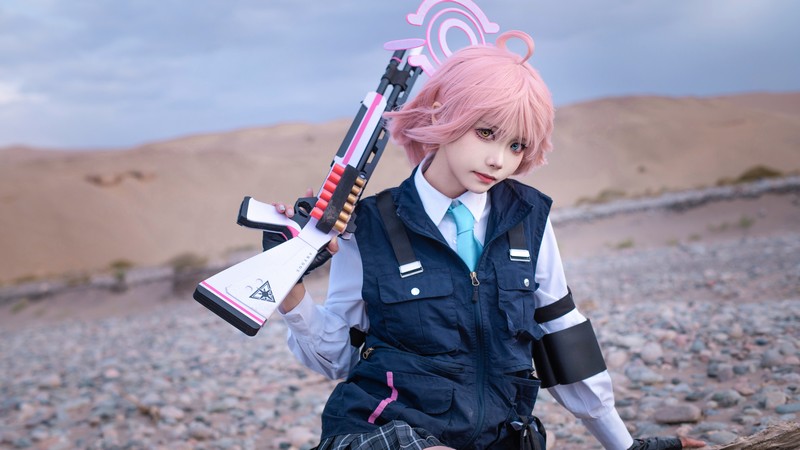 艾西Aiwest 星野Cosplay写真图集 碧蓝档案角色高清美图 49P (290.6M)插图3