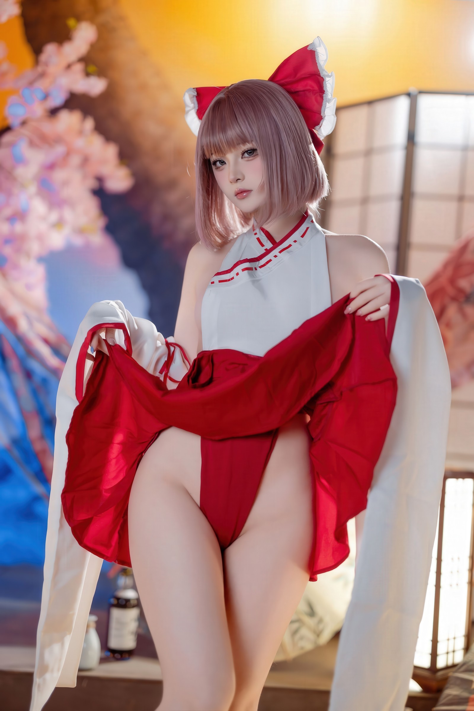 屿鱼 Yuyu 兼职巫女 Cosplay 写真图集（66P｜639MB）插图