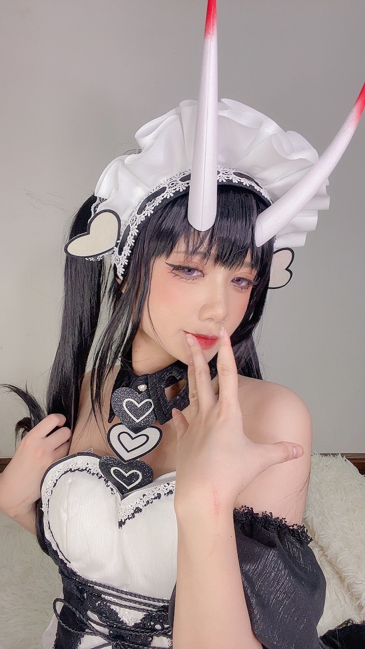 PoppaChan Noshiro Maid Cosplay (Azur Lane) – 117 Photos 11 Videos 408MB插图8