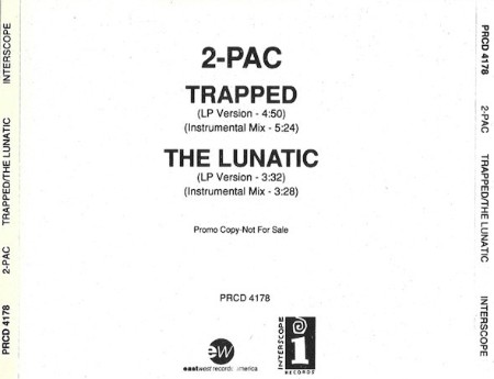 2-Pac & 2Pac - Trapped / the Lunatic (Promo) (Promo) (1991)