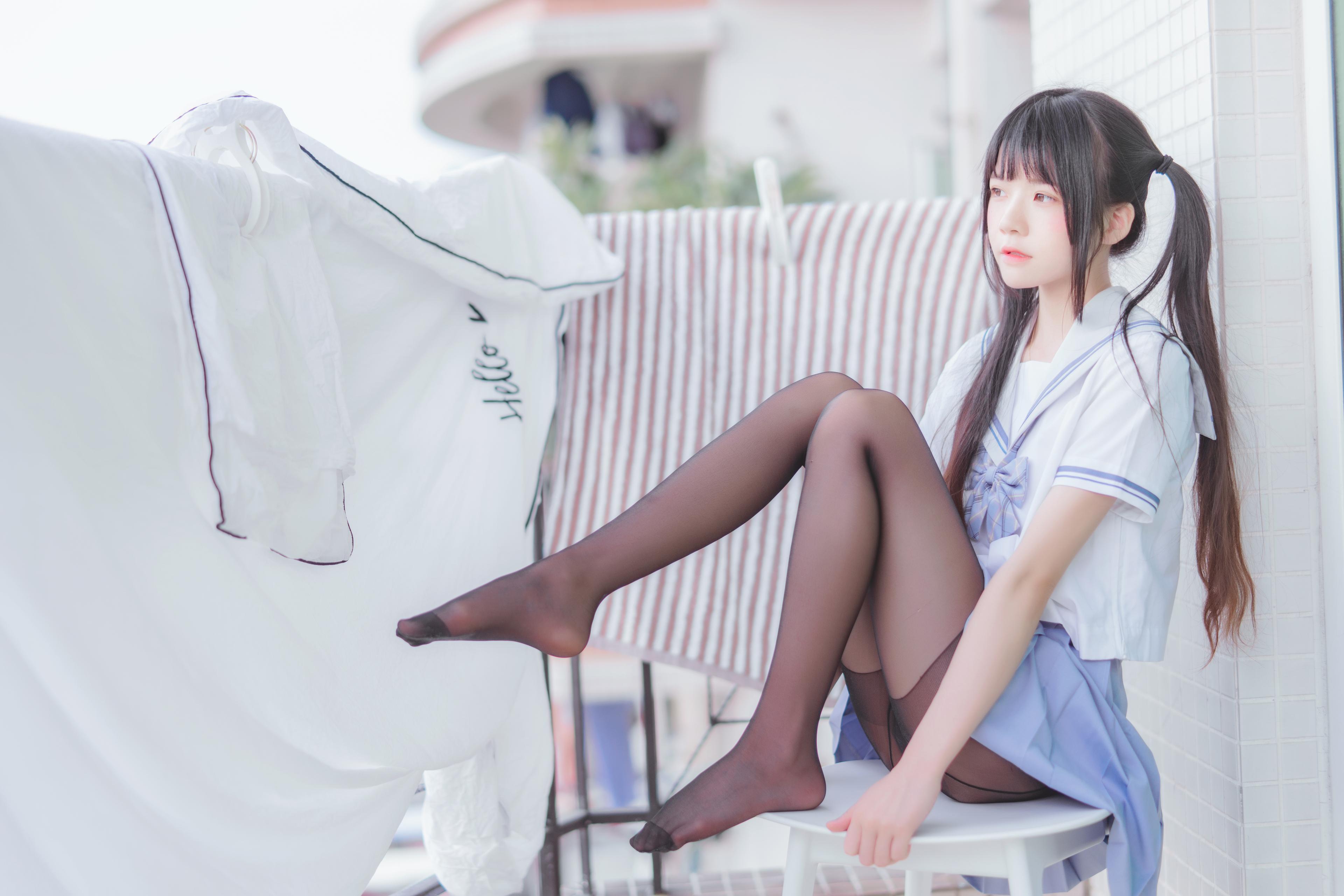 桜桃喵 NO.062 桜桃未熟2 黑丝校服 1