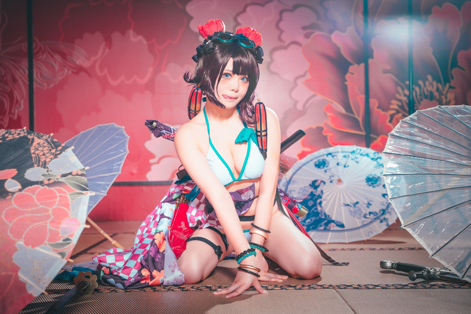 w百合欧皇子w 水着阿荣写真集 – 泳装COS 高清图集 [21P-232MB]插图7