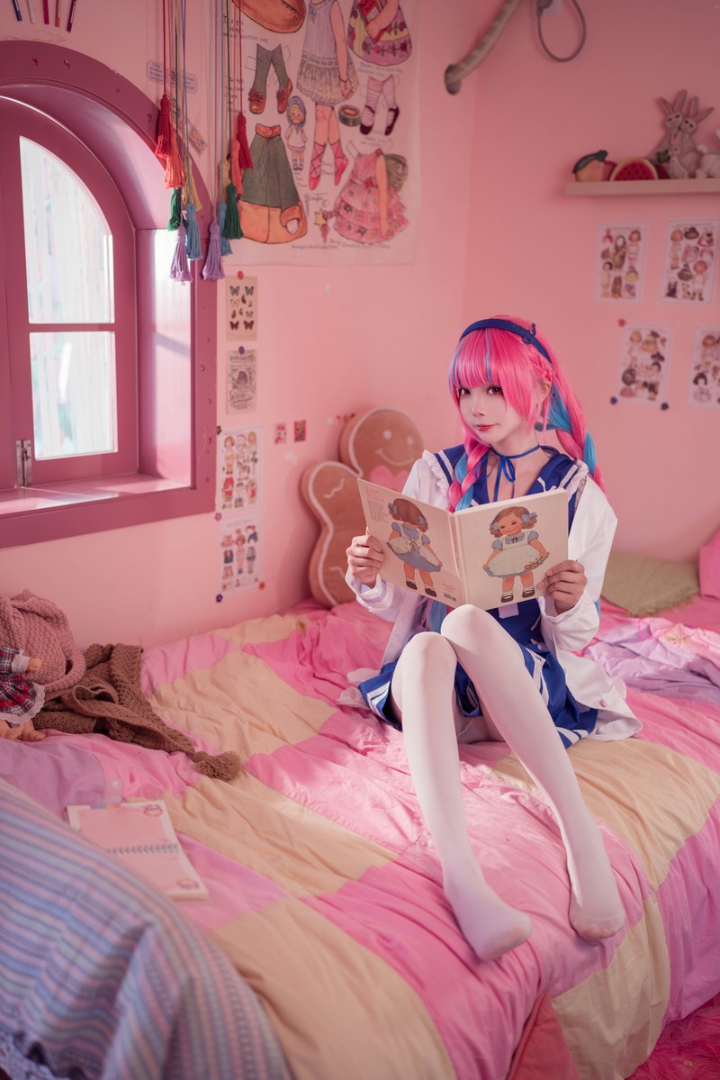 艾西Aiwest 湊阿库娅私服Cosplay写真图集 虚拟主播高清美图 55P (274.4M)插图