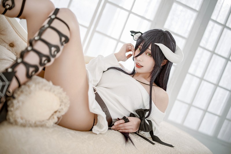 切切Celia 雅儿贝德 Albedo Cosplay Overlord 写真 39P插图1