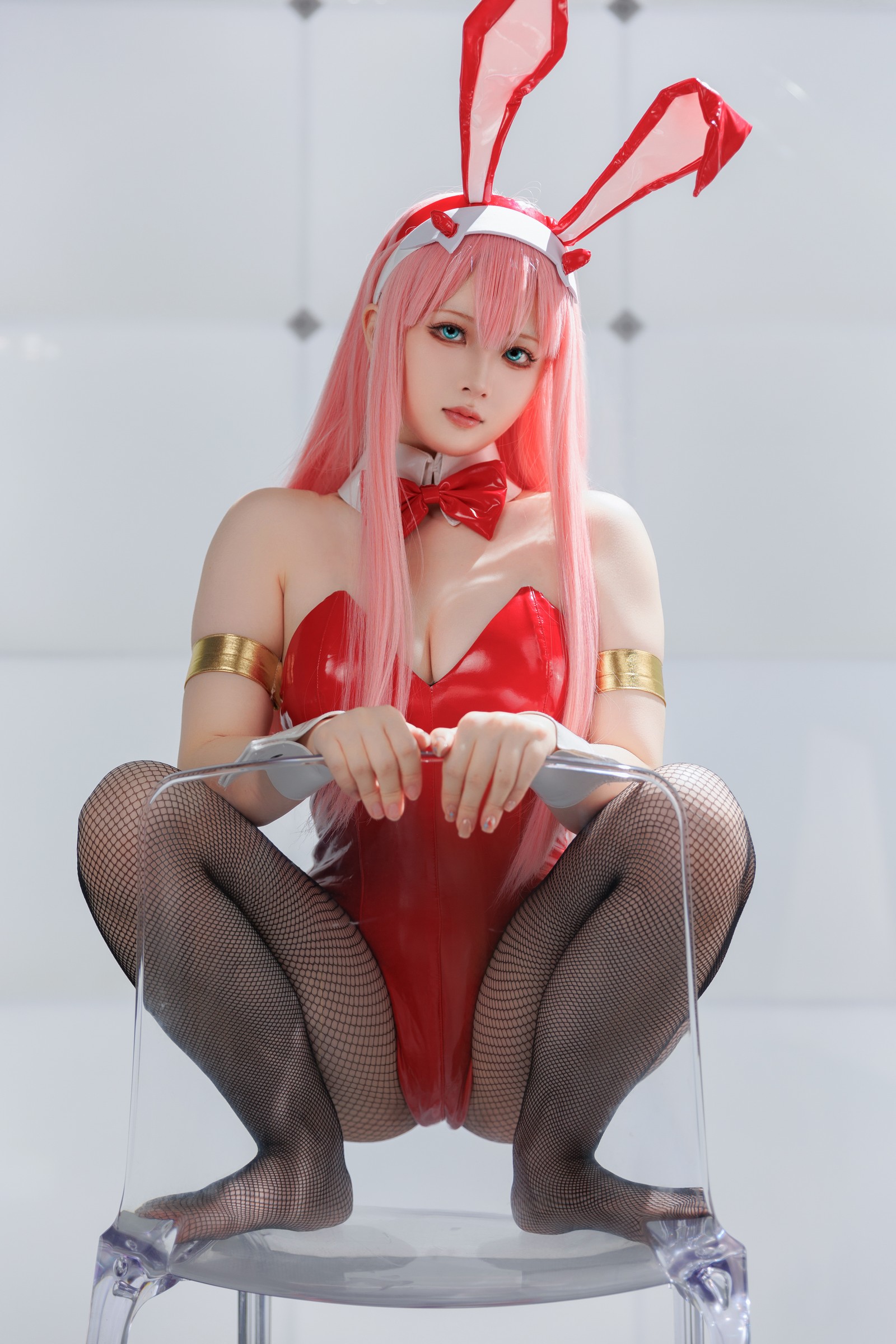 屿鱼 Yuyu Zero Two Cosplay 写真图集｜Darling in the Franxx 高清摄影（39P｜356MB）插图5