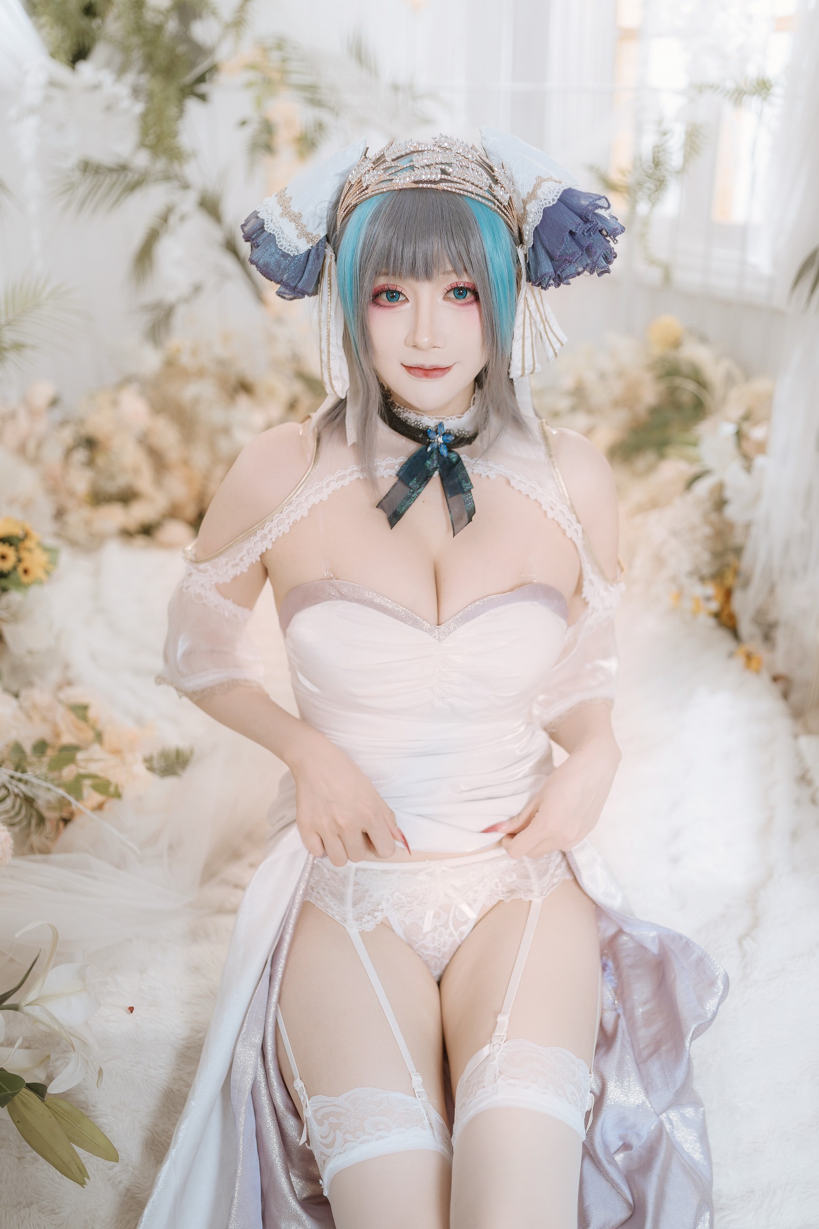 兔胖胖min – 碧蓝航线 柴郡 礼服 Cosplay 高清写真集（40P-674.7MB）插图9