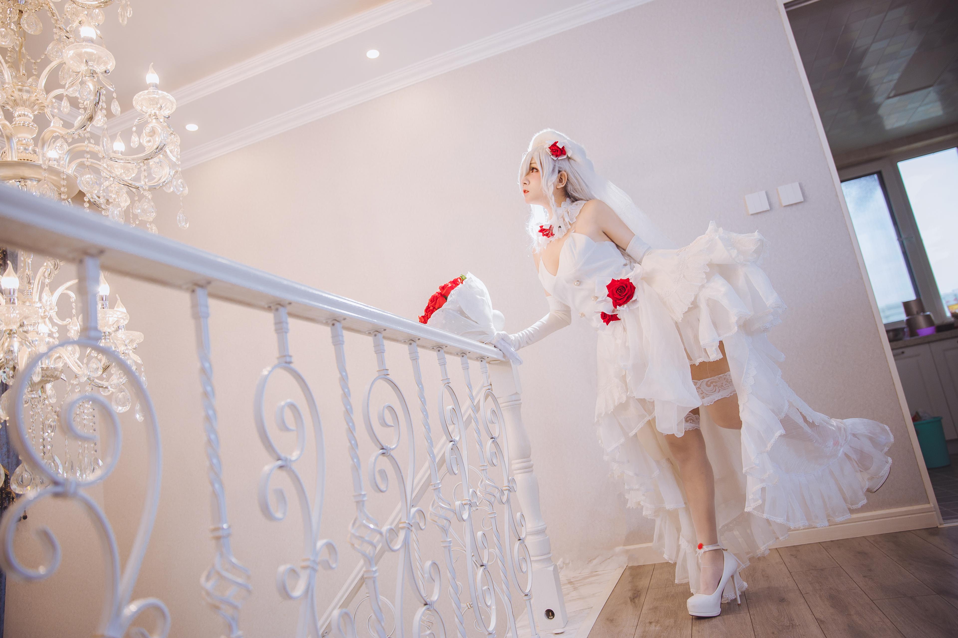 喵糖映画 VOL.123 日奈娇 - 花嫁cos 24