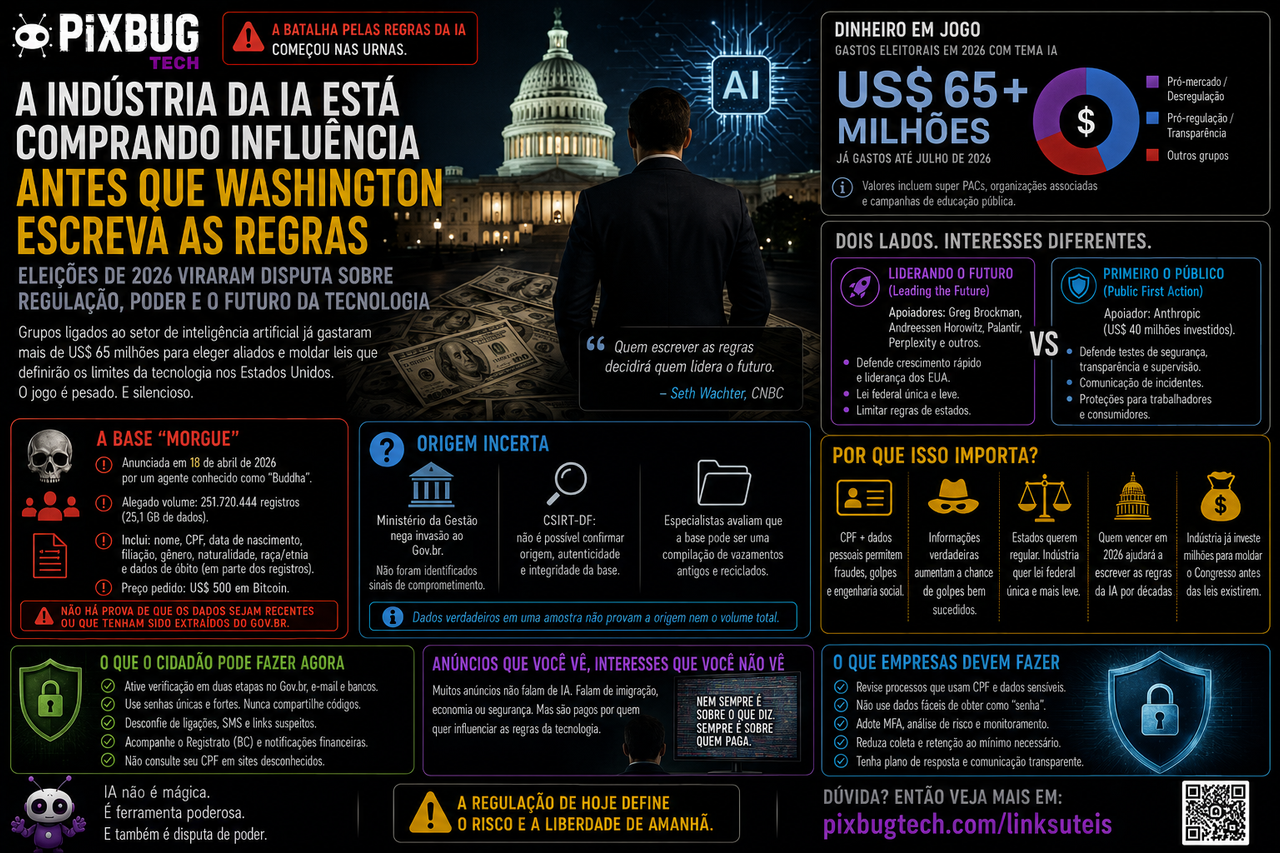 A indústria da IA está comprando influência antes que Washington escreva as regras