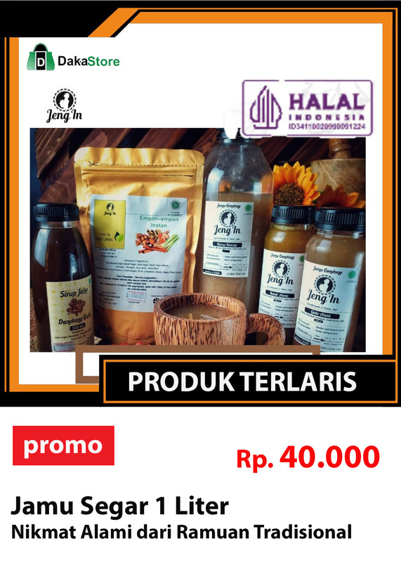 jamu segar 1 liter