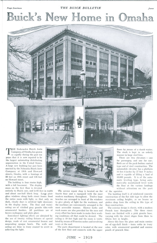 The Buick Bulletin Article June 1919-2