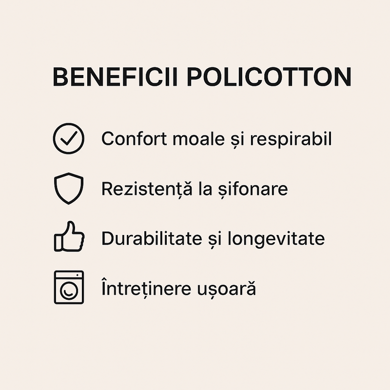 Beneficii lenjerie policotton