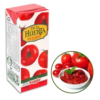 PURE DE TOMATE LA HUERTA 210G