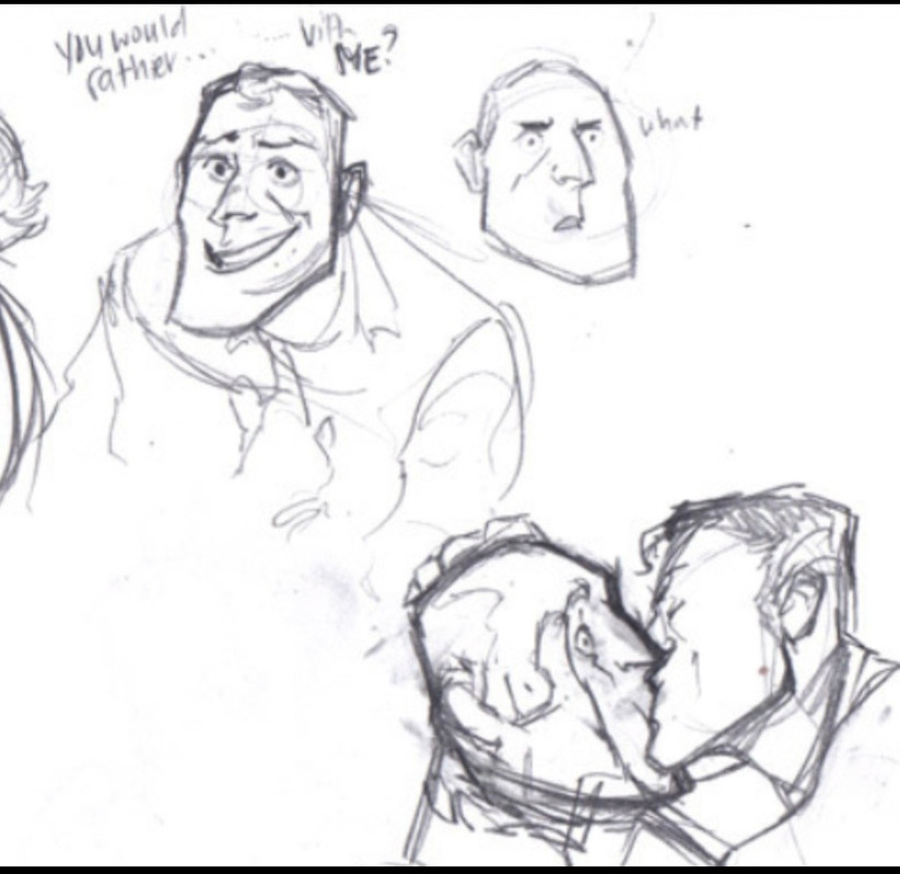 Medic kissing heavy.
