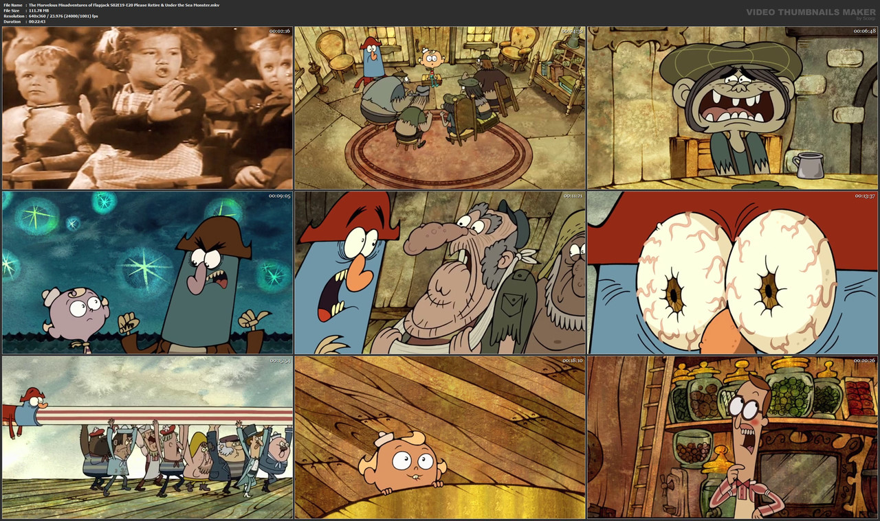 The Marvelous Misadventures of Flapjack S02E19-E20 Please Retire & Under the Sea Monster.mkv