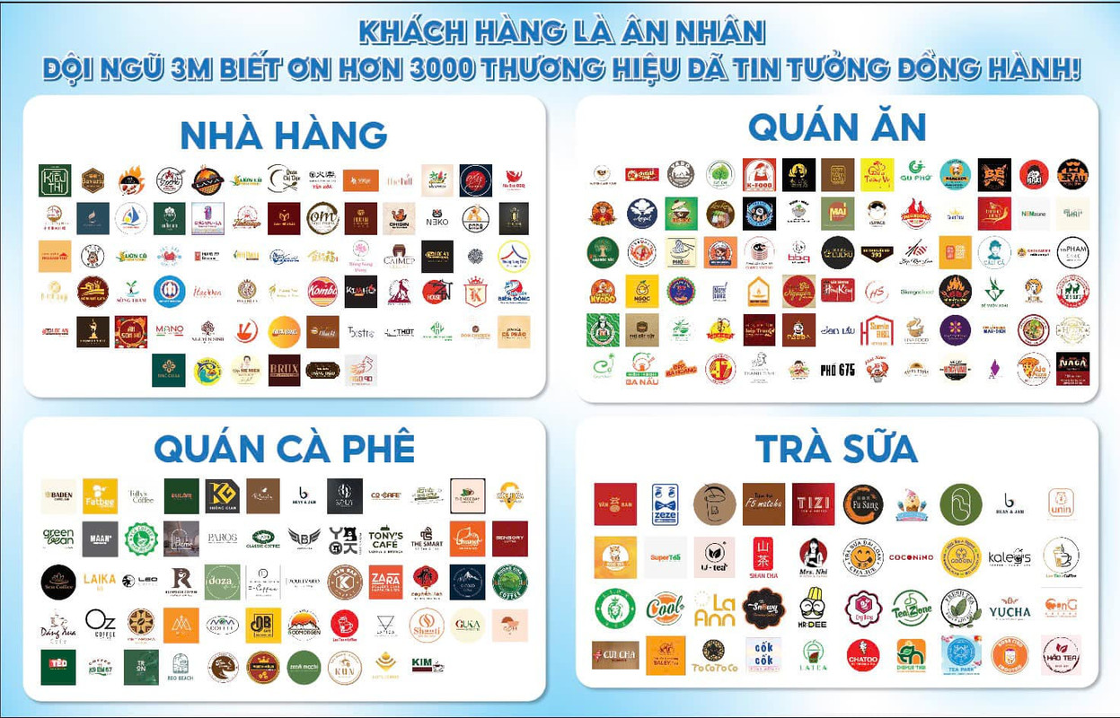 4000+ Khách hàng tin tưởng 3M