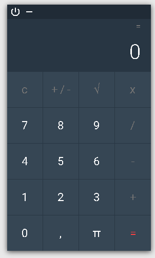 Simple CSS Calculator interface
