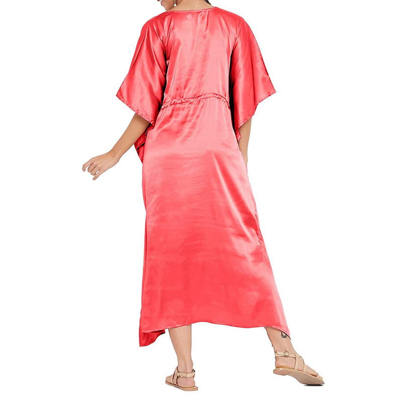 Women Satin Silk Nightdress Lingerie Sleepwear Nightgown Maxi Robe Loungewear - Picture 97 of 125