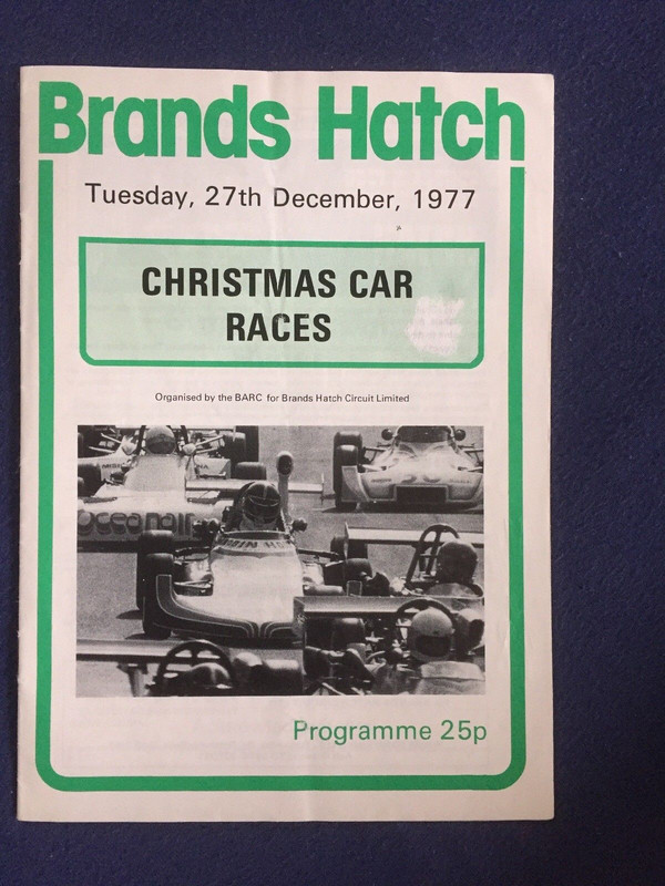 Brands Hatch programme Christmas Car Races 27_12_1977_1