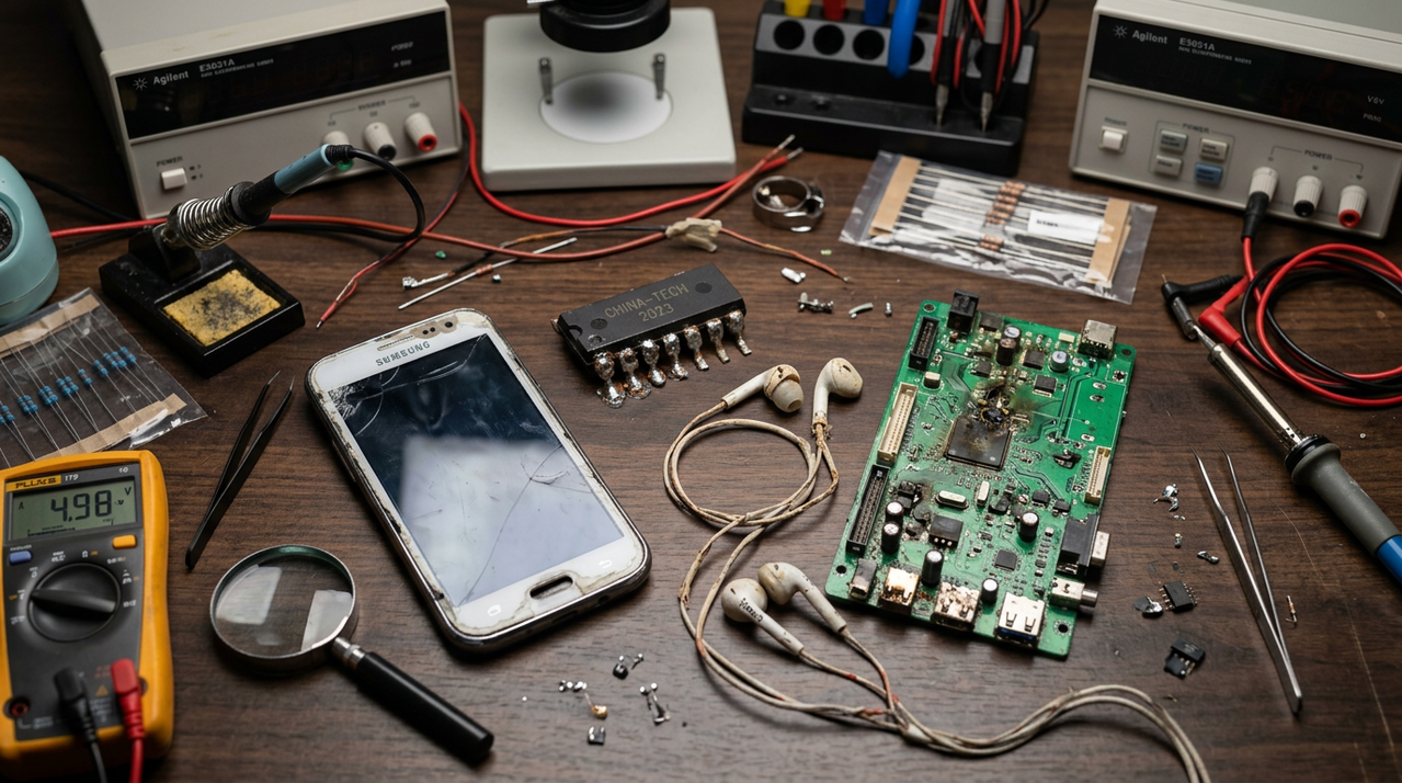 Примеры дефектов и подделок в электронике из Китая