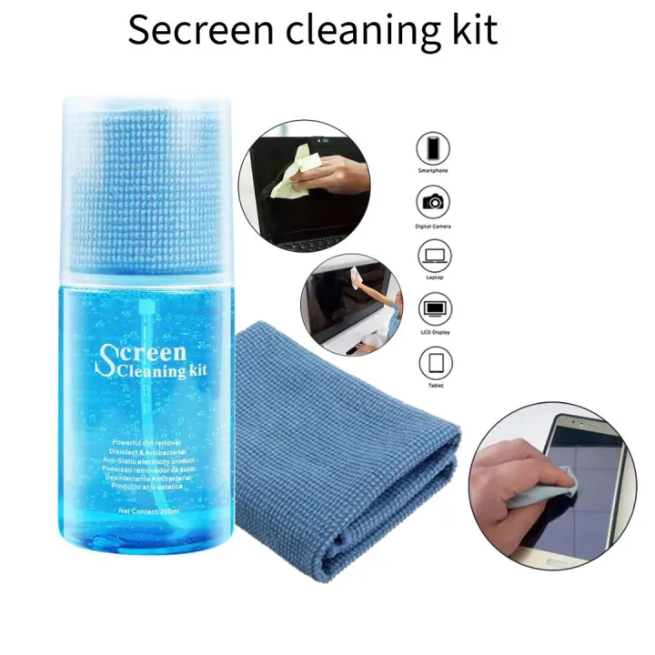 Screen Cleaner Kit for LED & LCD TV, Computer Monitor, Laptop, Any Mobile Screens-200 ml.