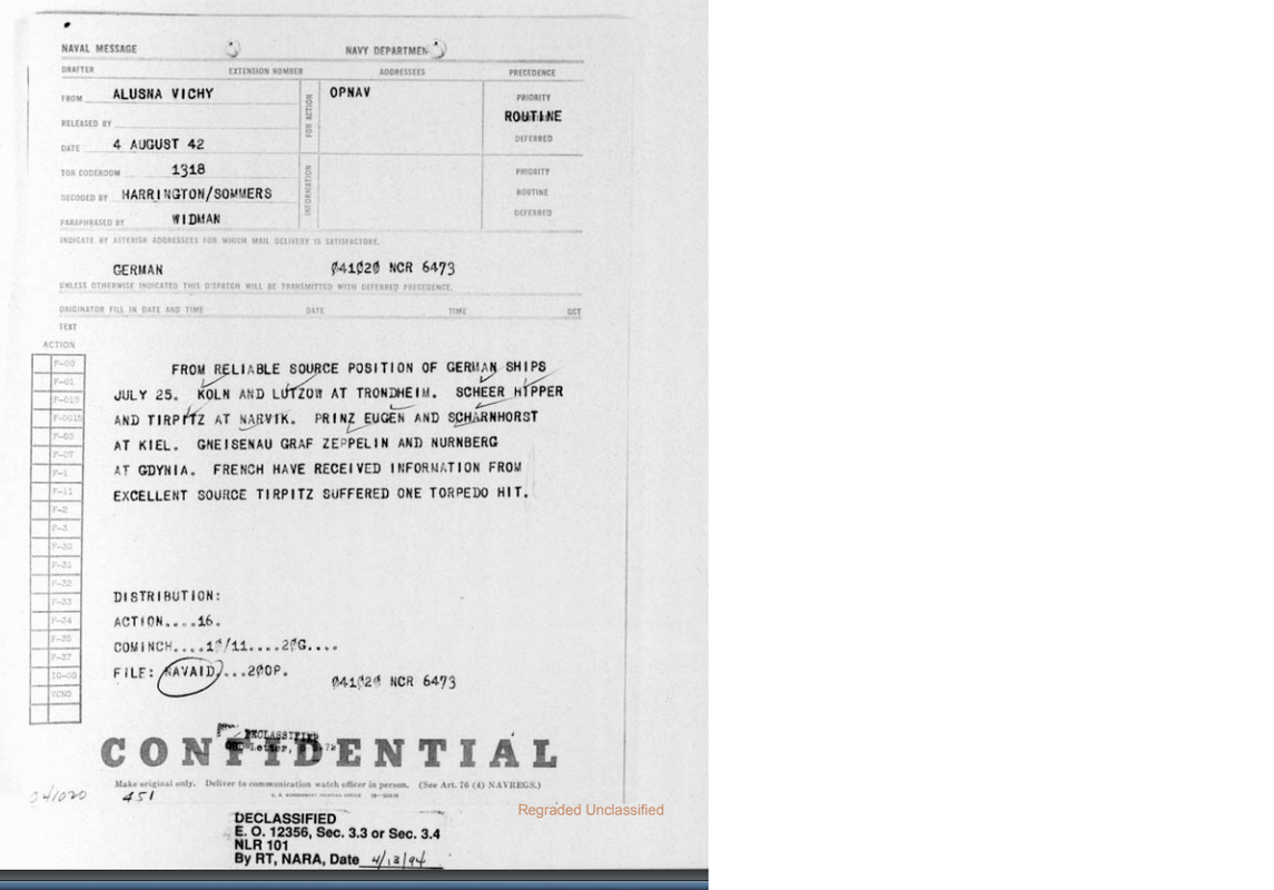 Попадание в Тирпиц