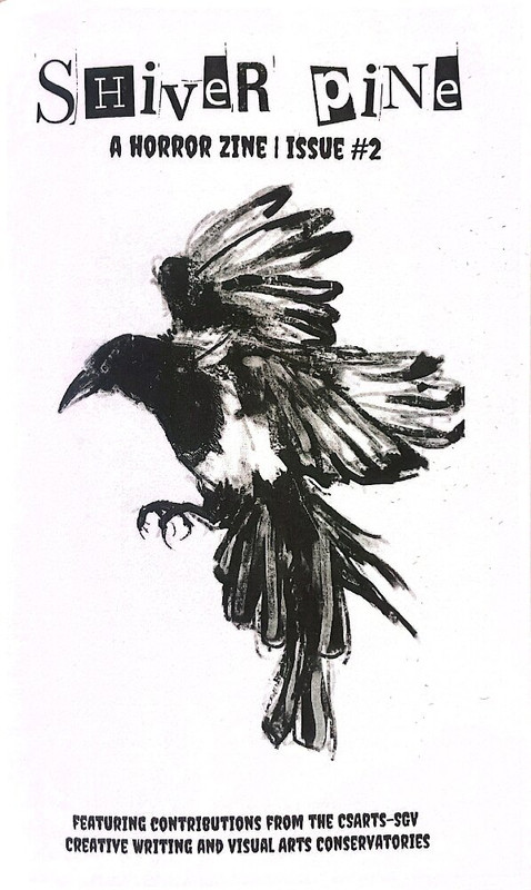The cover of a zine titled Shiver Pine: A Horror Zine | Issue #2