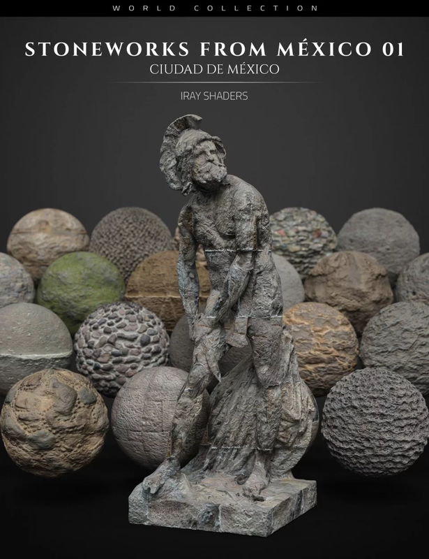 Stoneworks From Mexico 01 Iray Shaders and Merchant Resource
