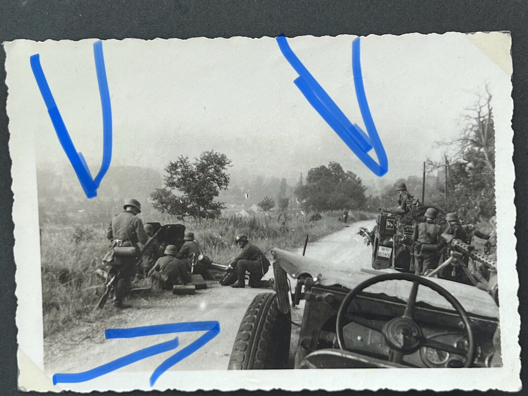 Wir stoßen in der Nähe auf Panzer Foto 2wk Marne Frankreich Fotoalbum Grand Est