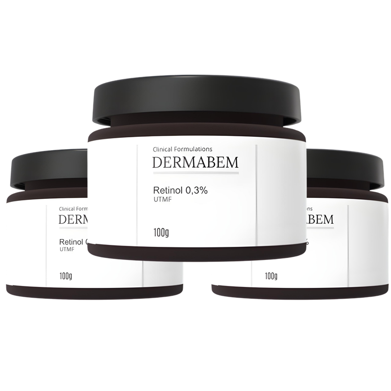 Retinol 0,3% Dermabem — 3 frascos