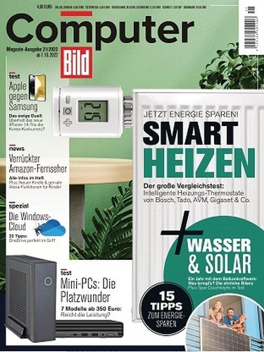 Cover: Computer Bild Magazin No 21 vom 07  Oktober 2022