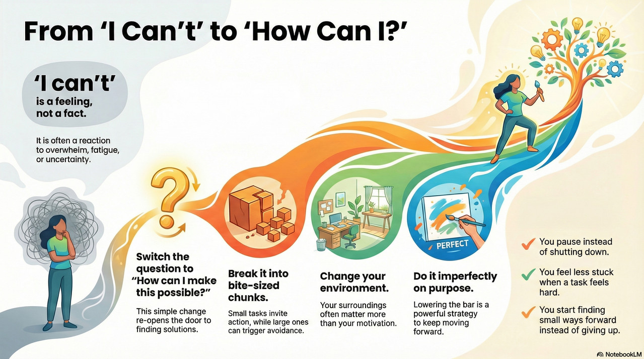 Changing "I can't" to "how can I?"