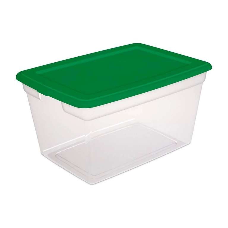 Walmart Súper: Caja Plastico Sterilite Transparente 55 Lt. 
