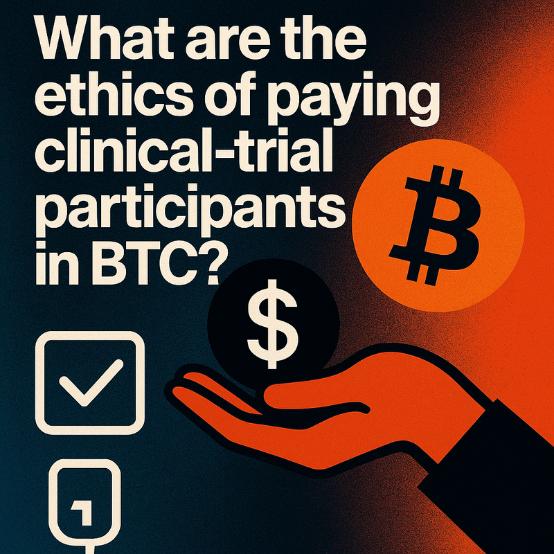 What are the ethics of paying clinical-trial participants in BTC?