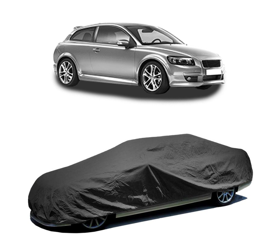 Husa tip prelata auto pentru VOLVO C30 (533) 2006 - 2012,culoare negru, material textil impermeabil, rezistanta la intemperii praf UV, CARPASSION Husa Protectie