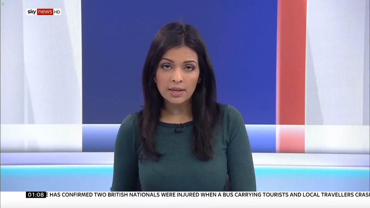 12 January - 01.00.00 - Sky News. News reports on the big storie