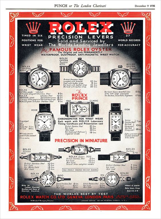 a evolucion rolex oyster y prince