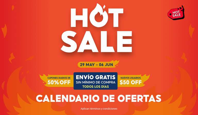 Shopee - Hot Sale 2023 - Cupones diarios 50% off, envíos gratis diarios y más. 
