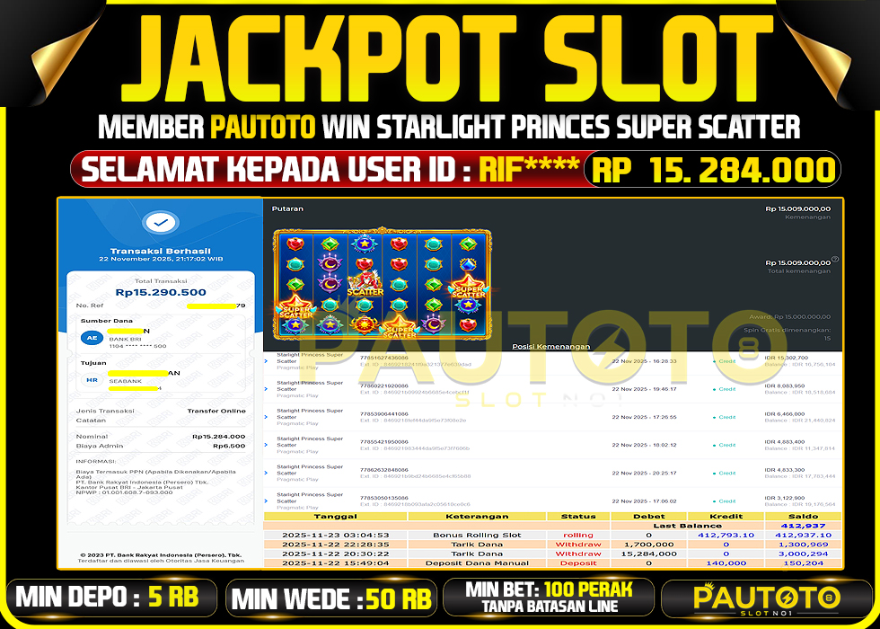 BUKTI JACKPOT LUNAS PAUTOTO
